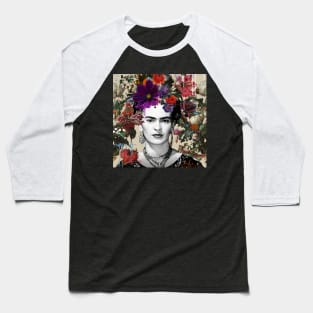 Frida Kahlo pop art Baseball T-Shirt